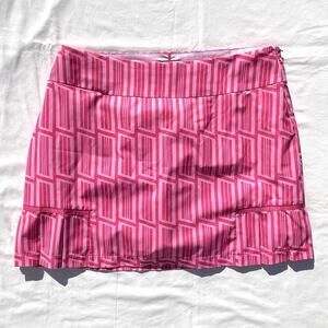Golftini Wonder Woman Athletic Skirt Skort Womens 14 Pink Print Golf Performance